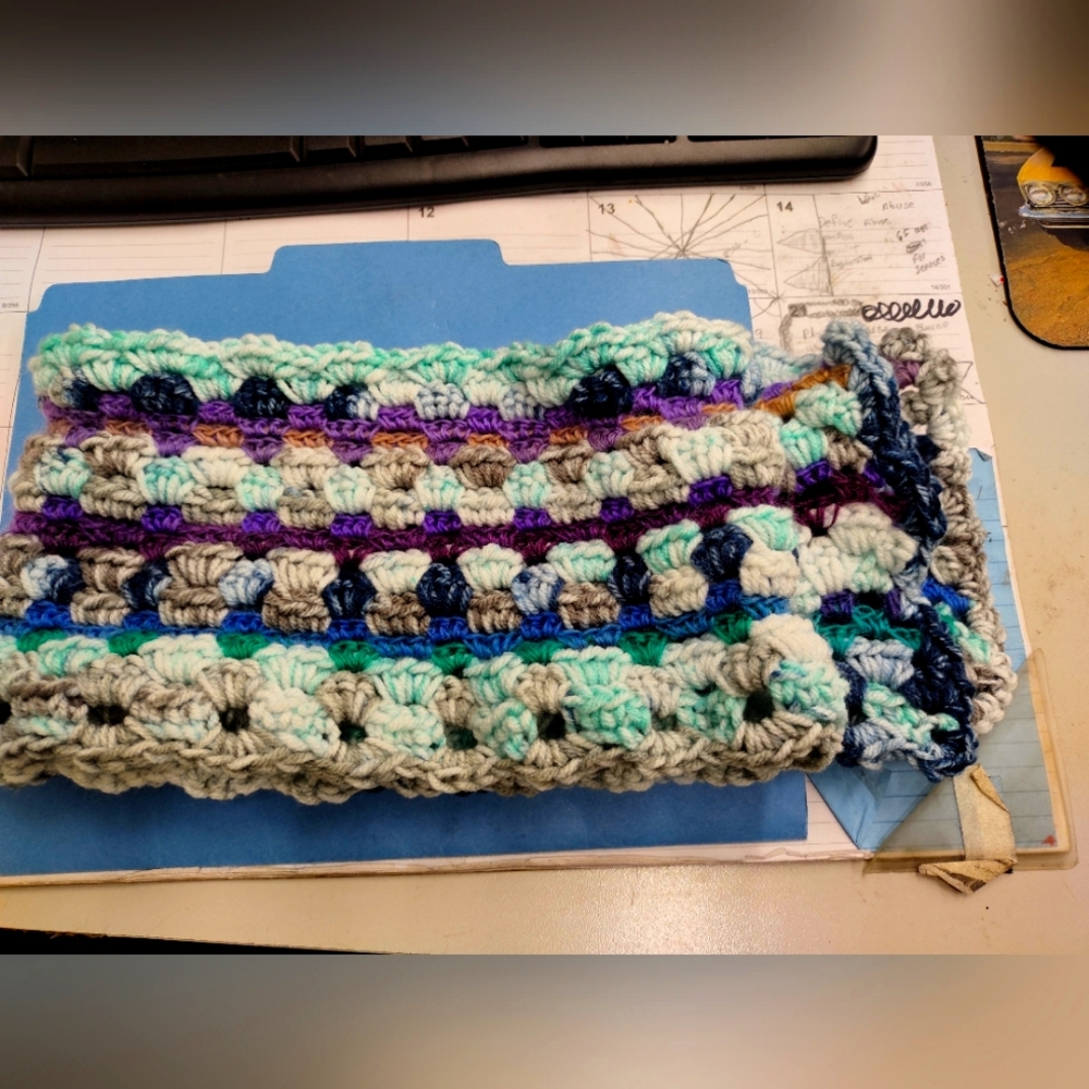 Handmade crocheted scarf